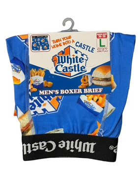 Mens White Castle Licensed Boxer Briefs - Size Large - NWT